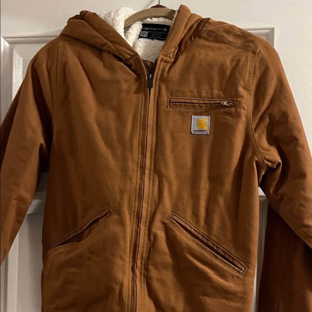 Carhartt Kids Tan Hooded Coat